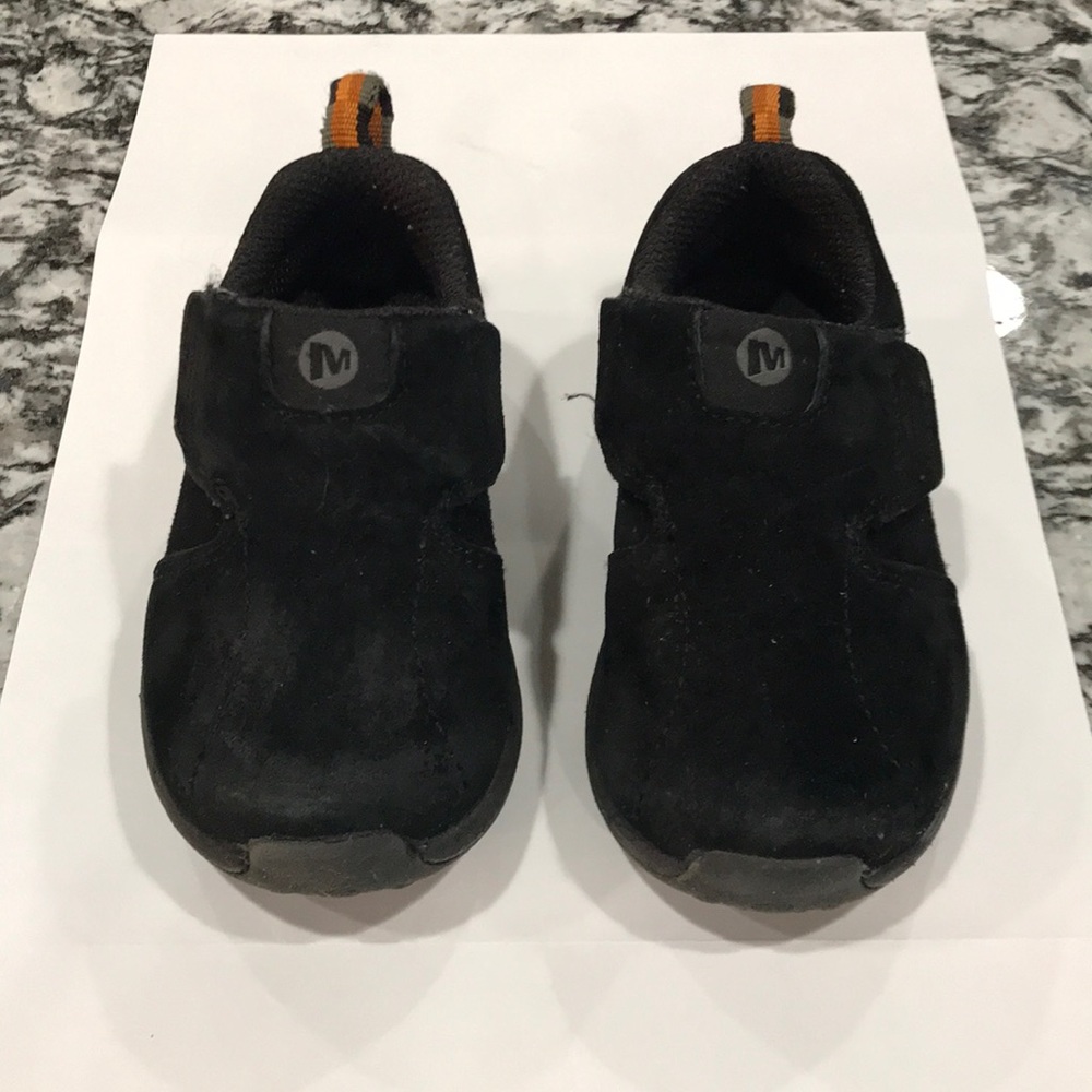 Size 6 Black Merrell Toddler Jungle Moc Shoes